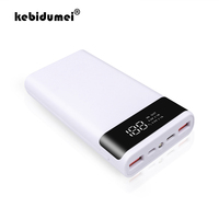 Kebidumei podwójny USB Micro rodzaj USB C obudowa Power banku 5V DIY 4/6*18650 przypadku ładowania baterii schowek bez baterii 1